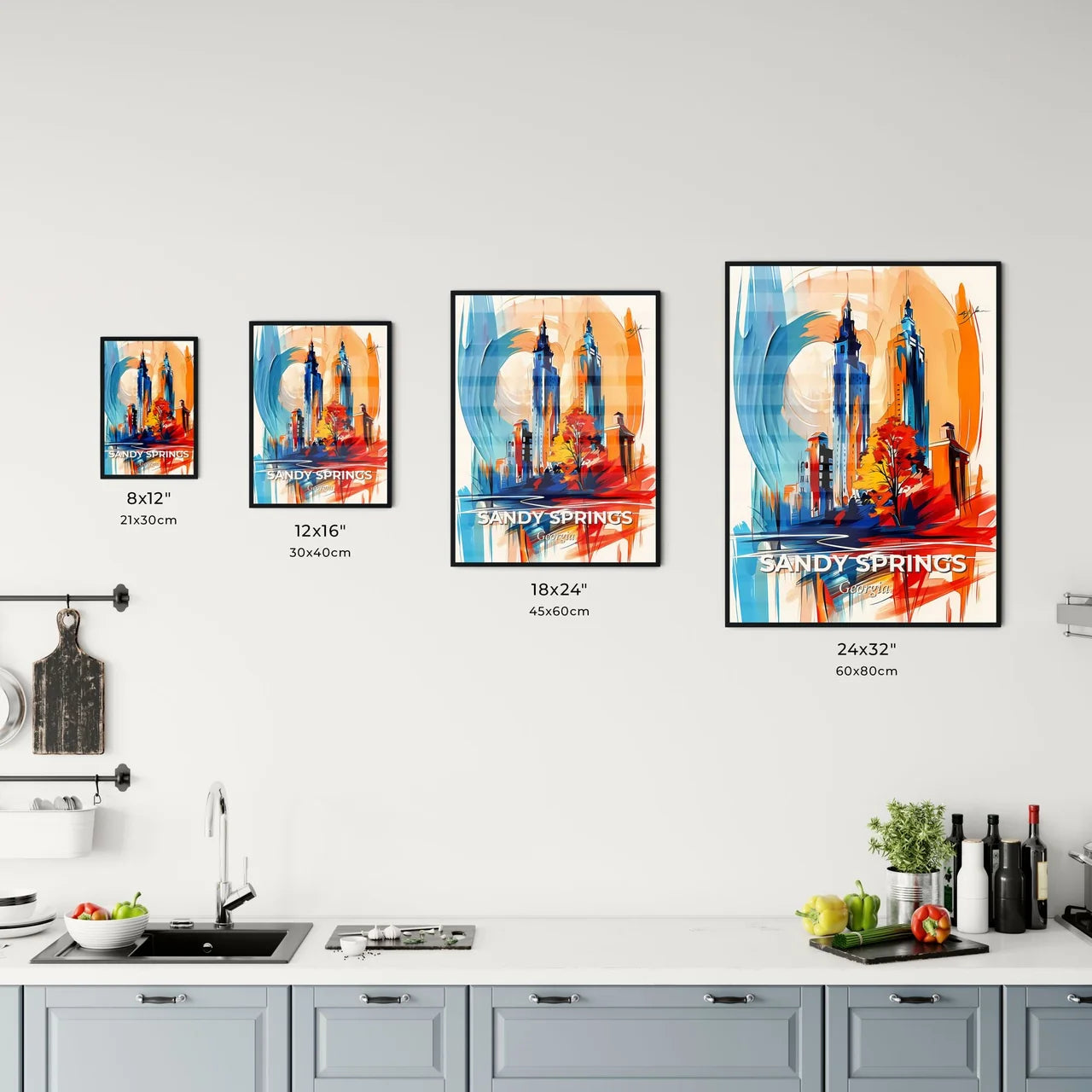 Vibrant Sandy Springs, Georgia Kitchen Art