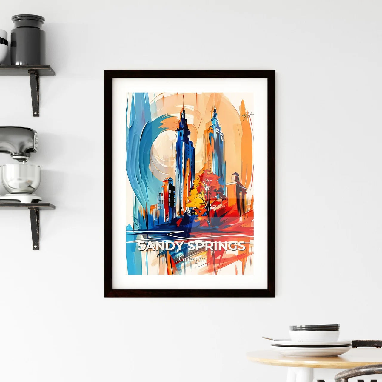 Vibrant Sandy Springs, Georgia Framed Print