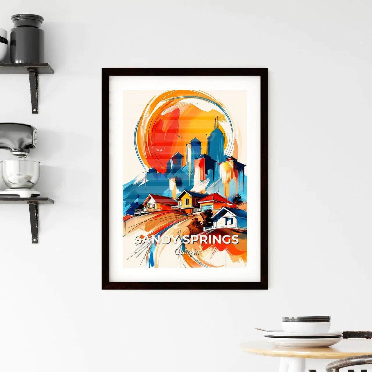 Vibrant Sandy Springs, Georgia Framed Print