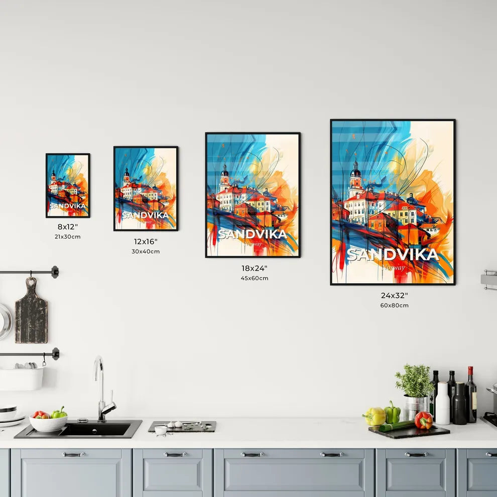 Vibrant Sandvika, Norway Kitchen Art