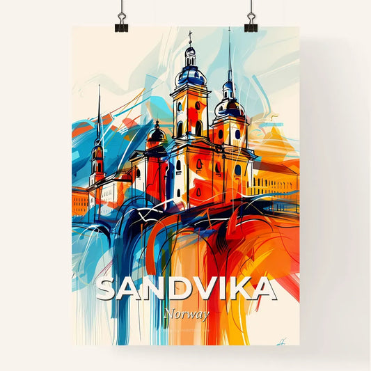 Vibrant Sandvika, Norway Poster