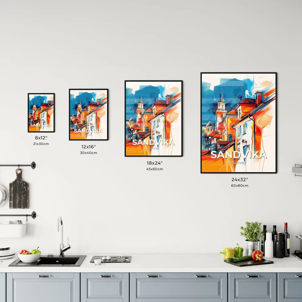 Vibrant Sandvika, Norway Kitchen Art