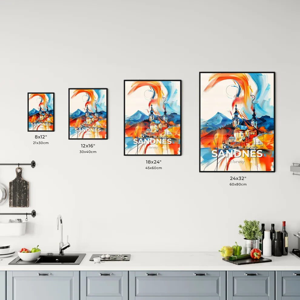 Vibrant Sandnes, Norway Kitchen Art