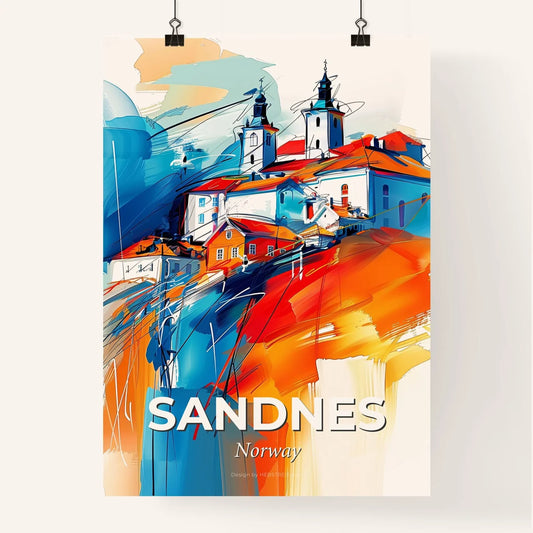 Vibrant Sandnes, Norway Poster