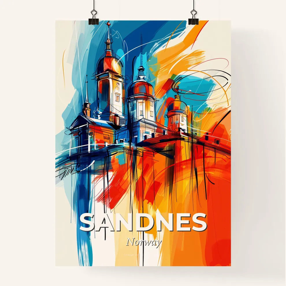 Vibrant Sandnes, Norway Poster