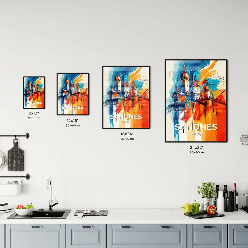 Vibrant Sandnes, Norway Kitchen Art