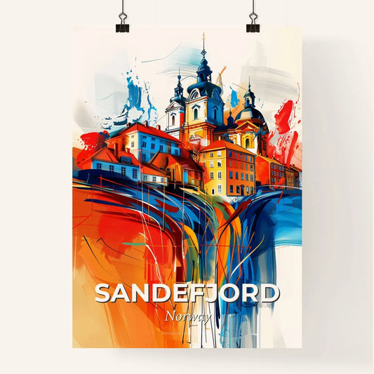 Vibrant Sandefjord, Norway Poster