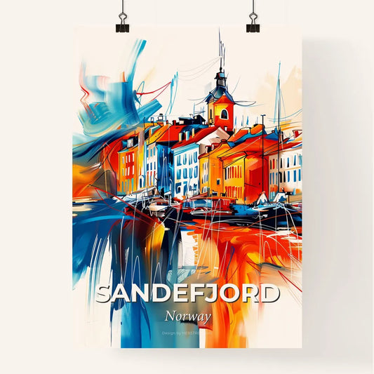 Vibrant Sandefjord, Norway Poster