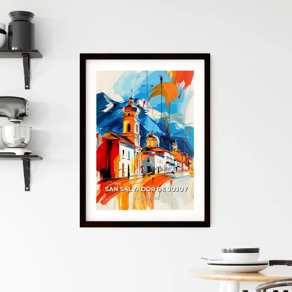 Vibrant San Salvador De Jujuy, Argentina Framed Print