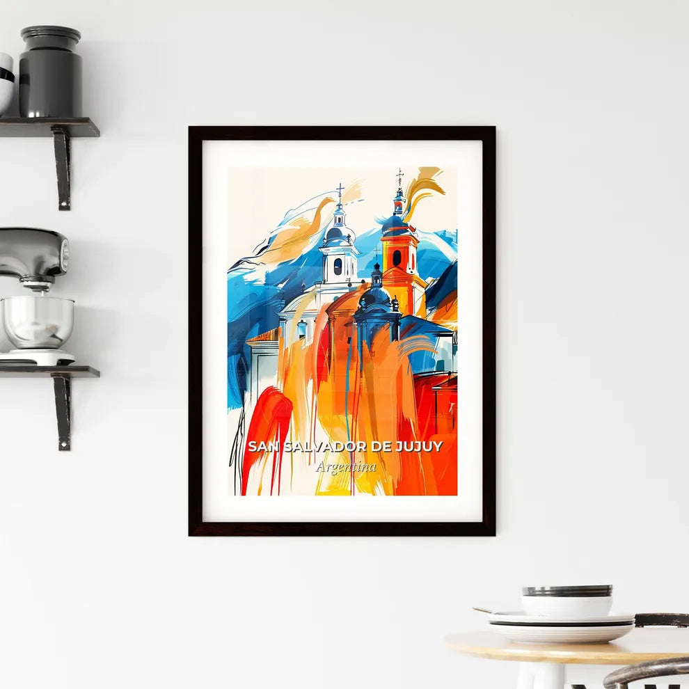 Vibrant San Salvador De Jujuy, Argentina Framed Print