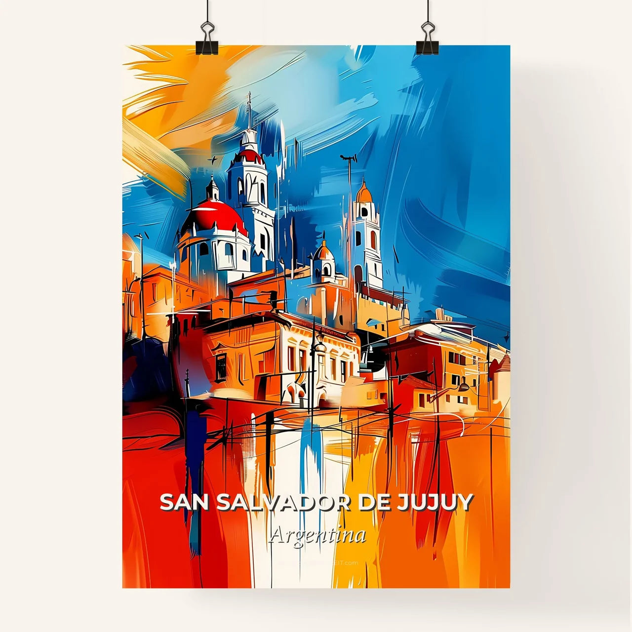 Vibrant San Salvador De Jujuy, Argentina Poster