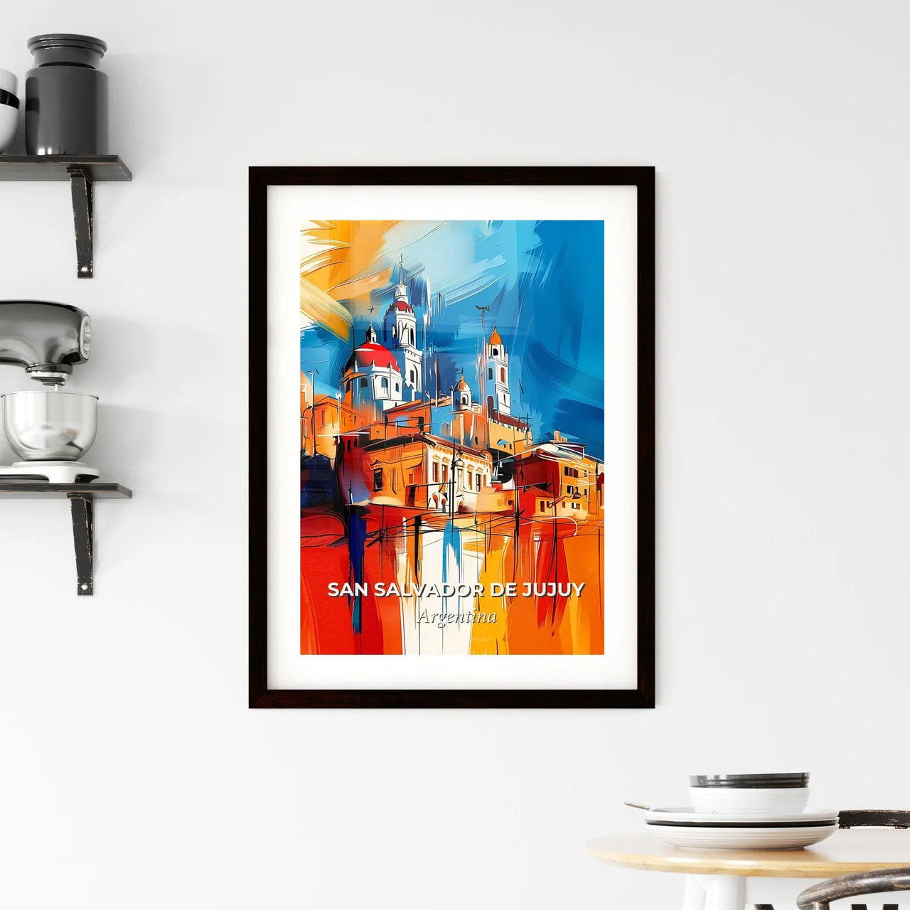 Vibrant San Salvador De Jujuy, Argentina Framed Print