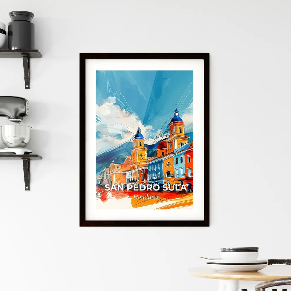 Vibrant San Pedro Sula, Honduras Framed Print