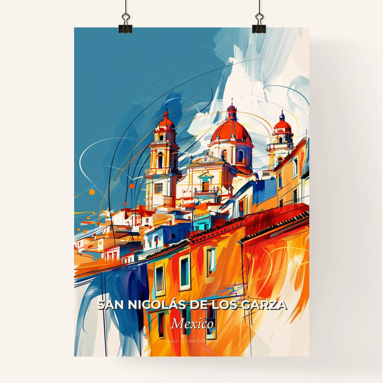 Vibrant San Nicolás De Los Garza, Mexico Poster