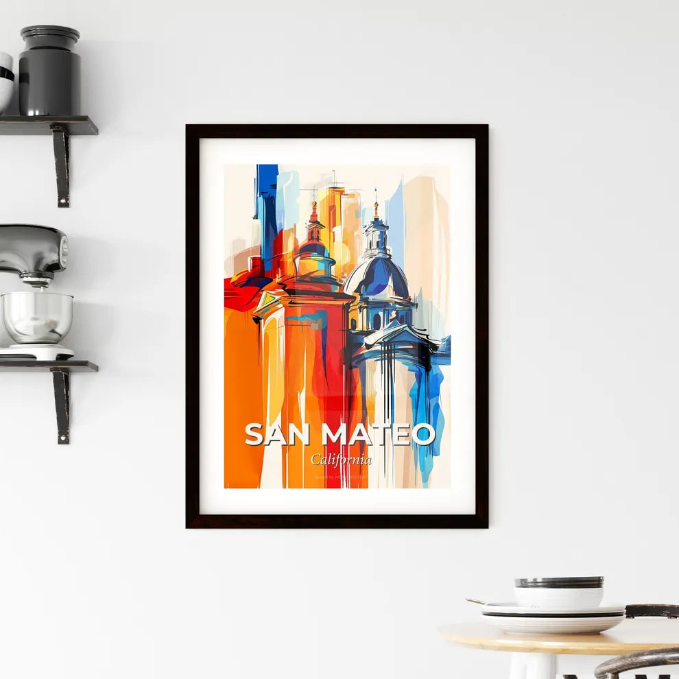 Vibrant San Mateo, California Framed Print