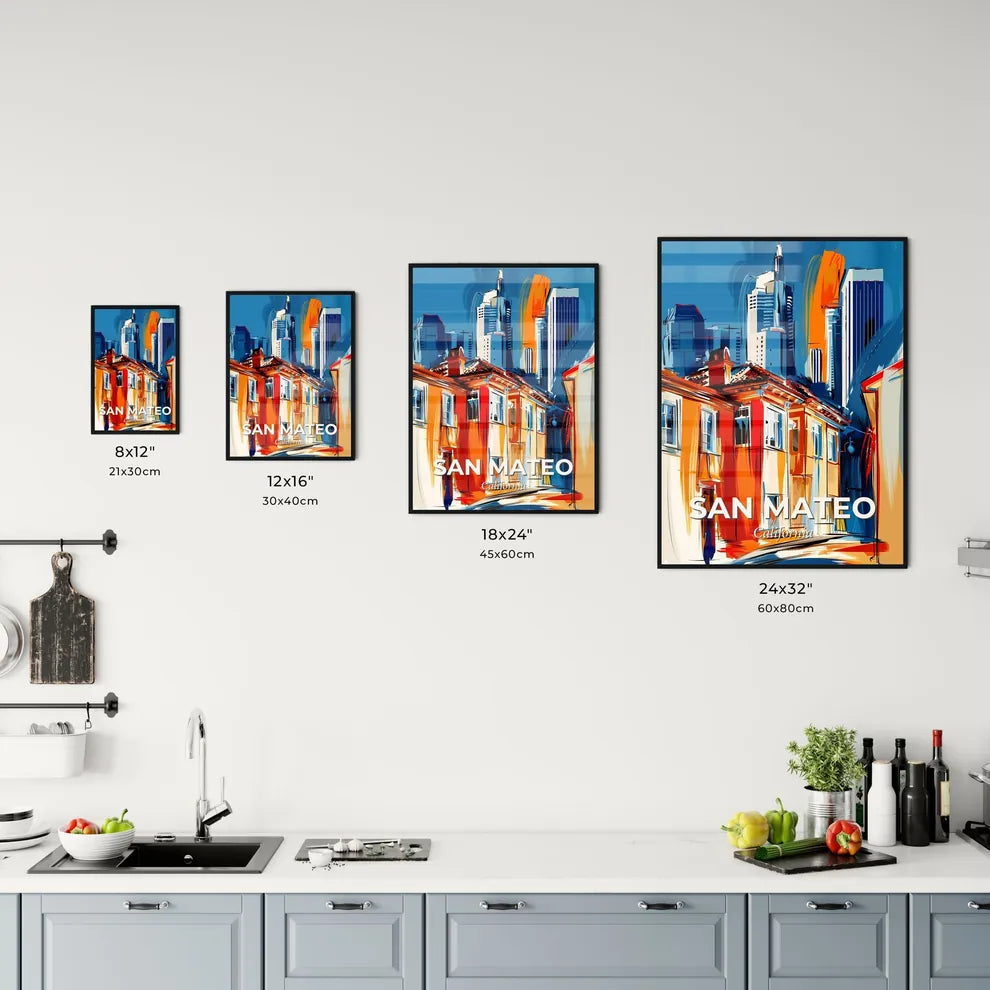 Vibrant San Mateo, California Kitchen Art