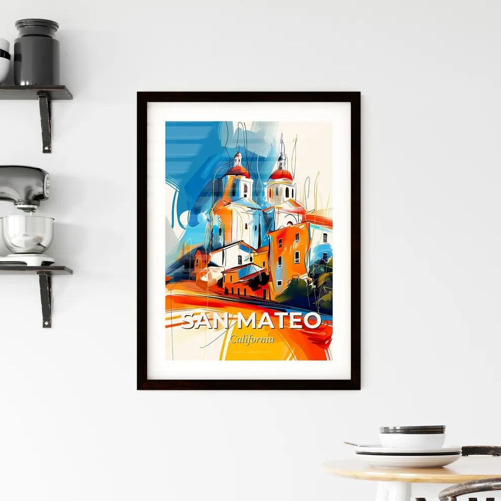 Vibrant San Mateo, California Framed Print