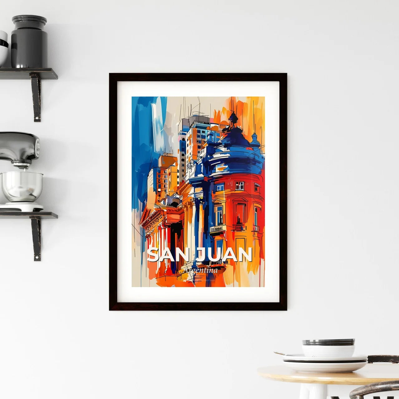 Vibrant San Juan, Argentina Framed Print