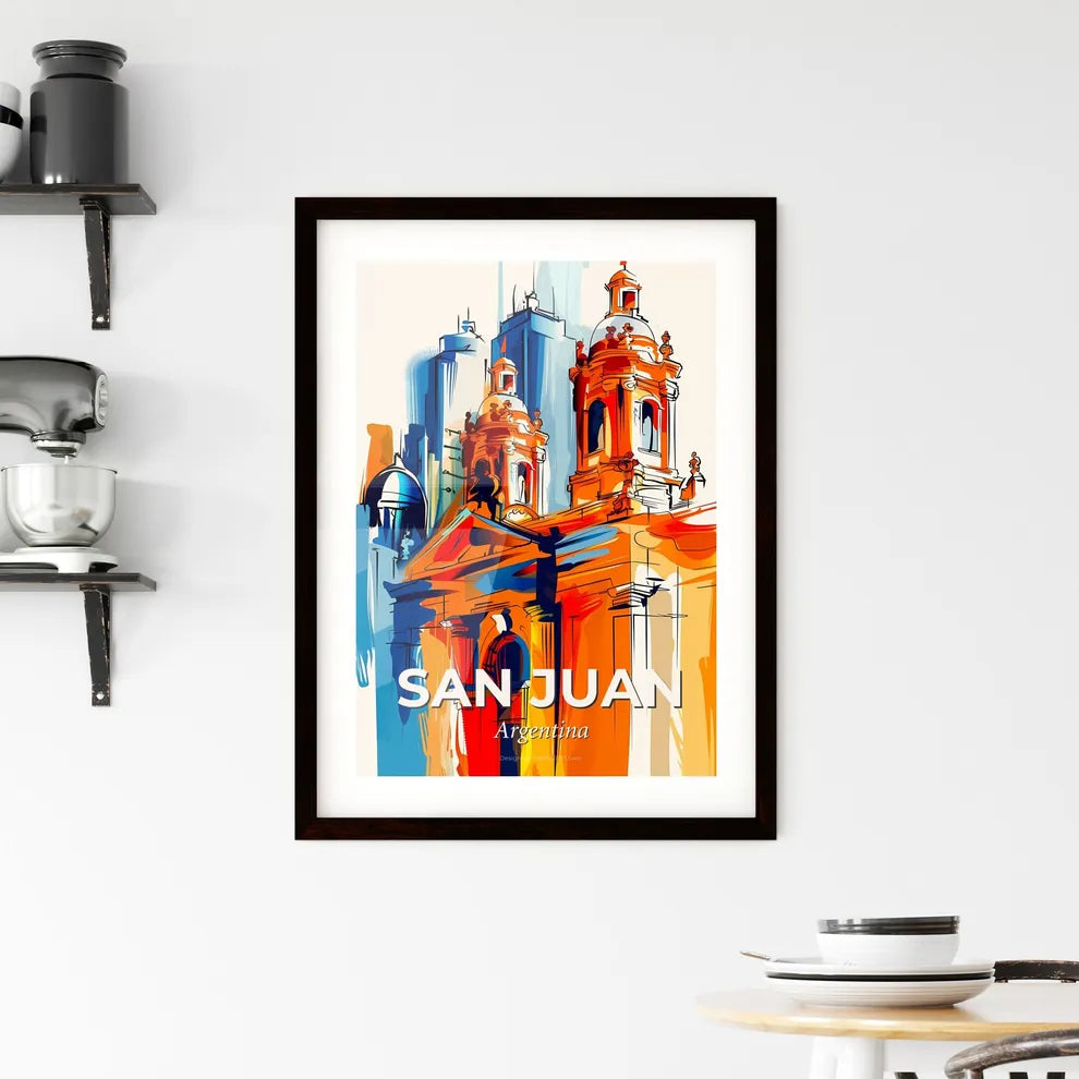 Vibrant San Juan, Argentina Framed Print