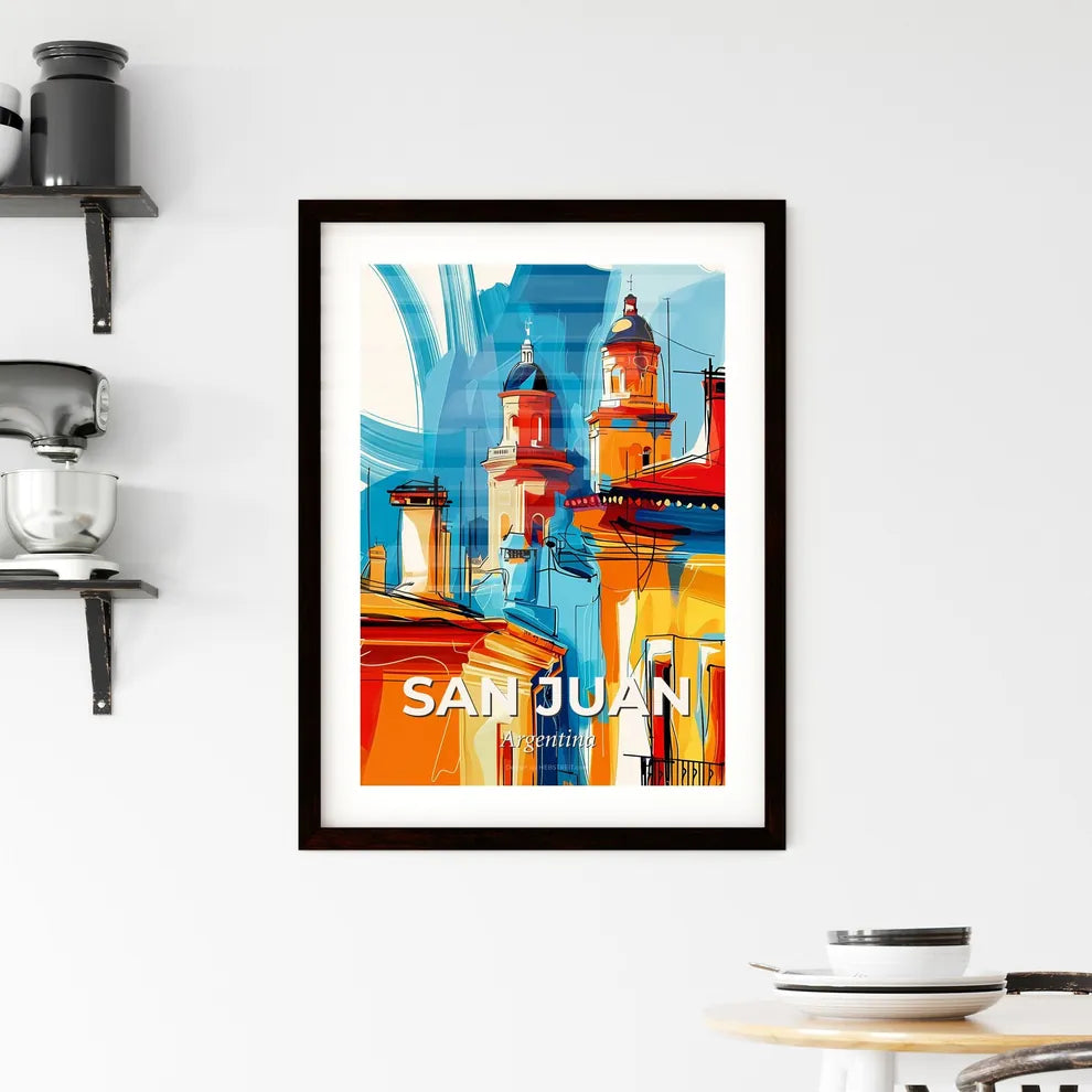 Vibrant San Juan, Argentina Framed Print