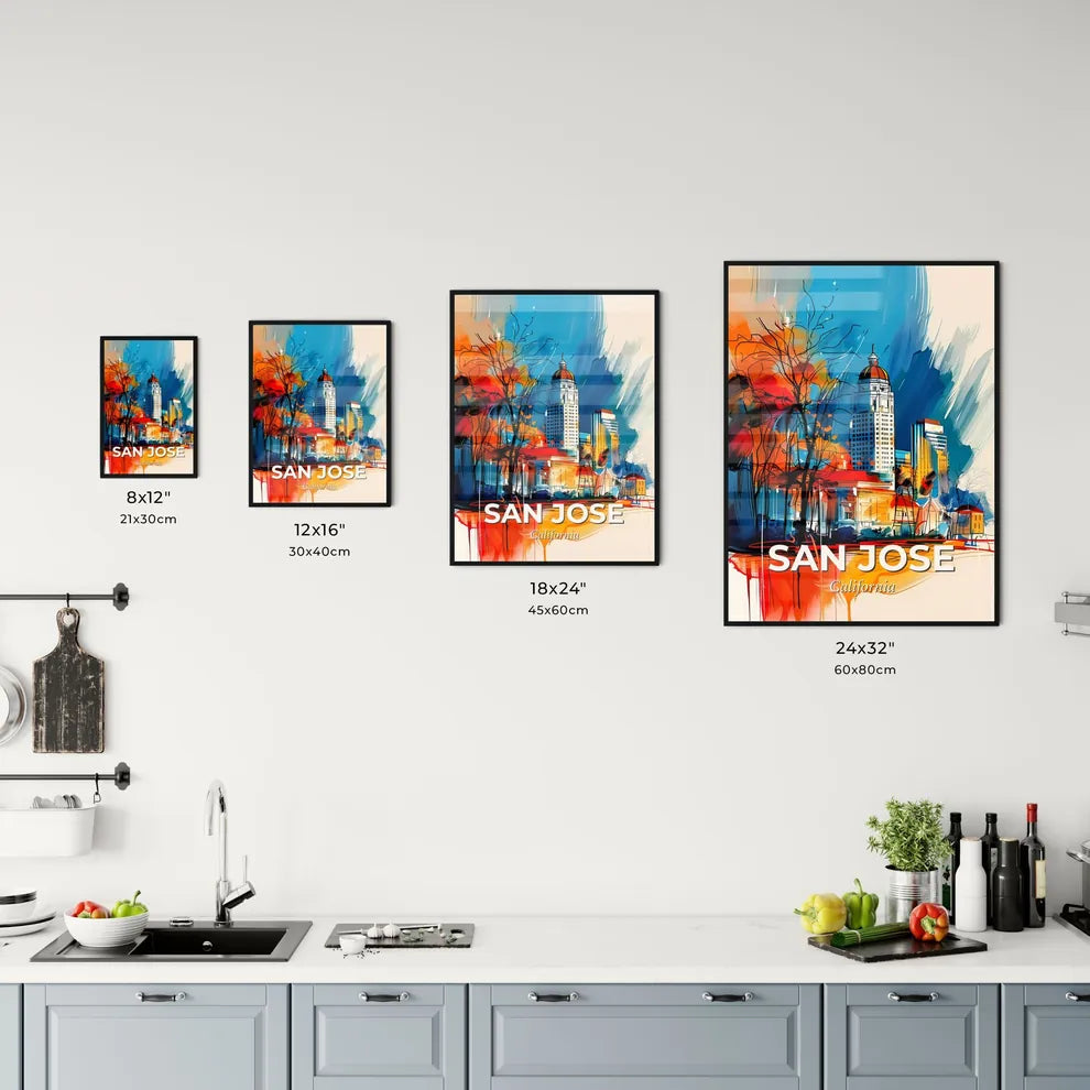 Vibrant San Jose, California Kitchen Art