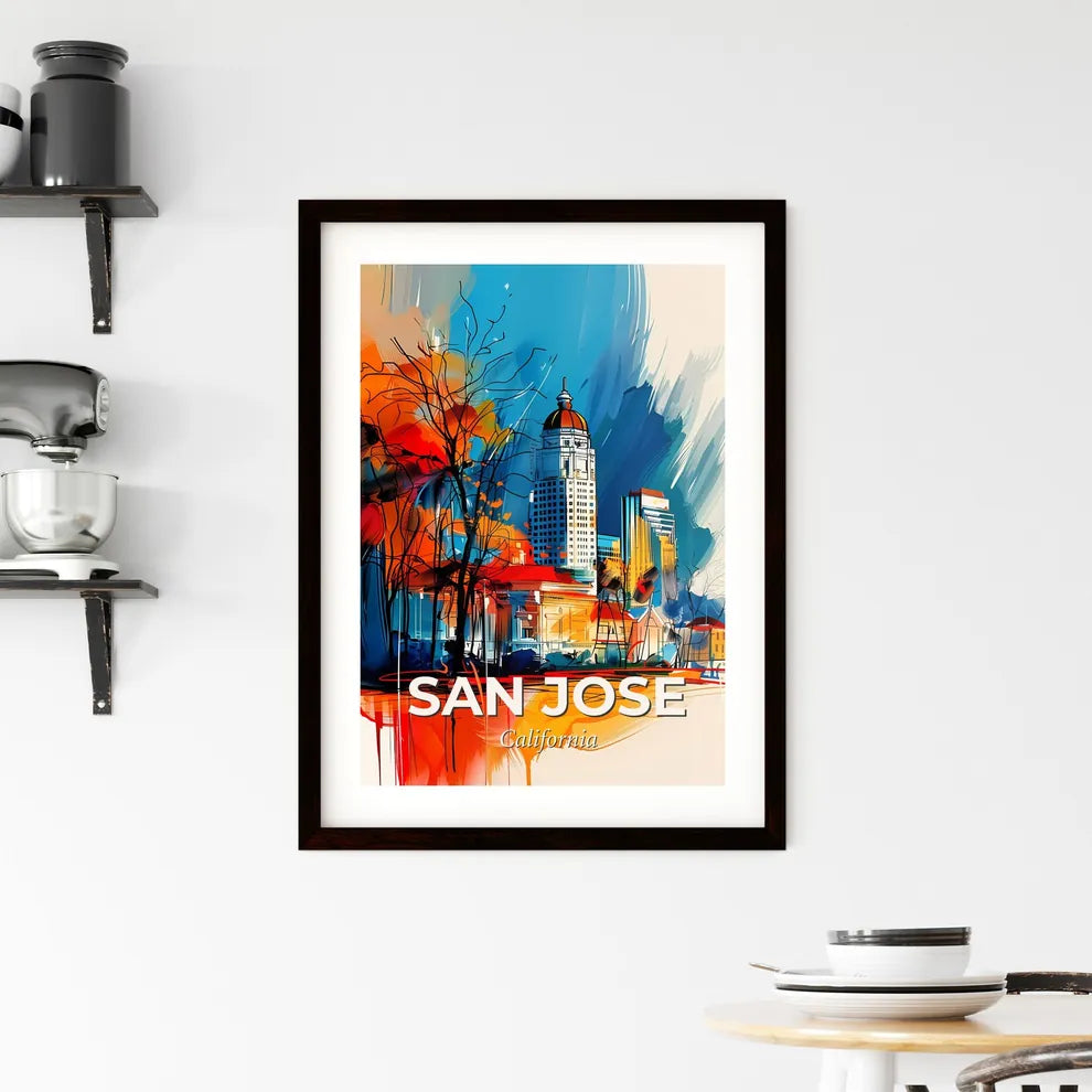 Vibrant San Jose, California Framed Print