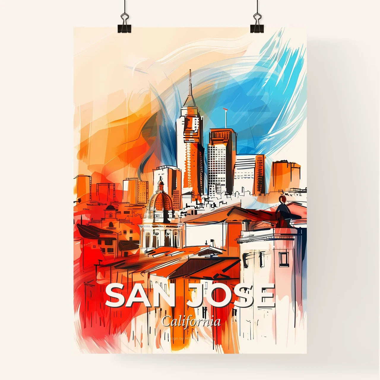 Vibrant San Jose, California Poster
