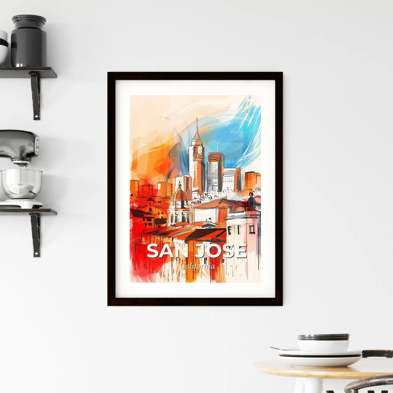 Vibrant San Jose, California Framed Print
