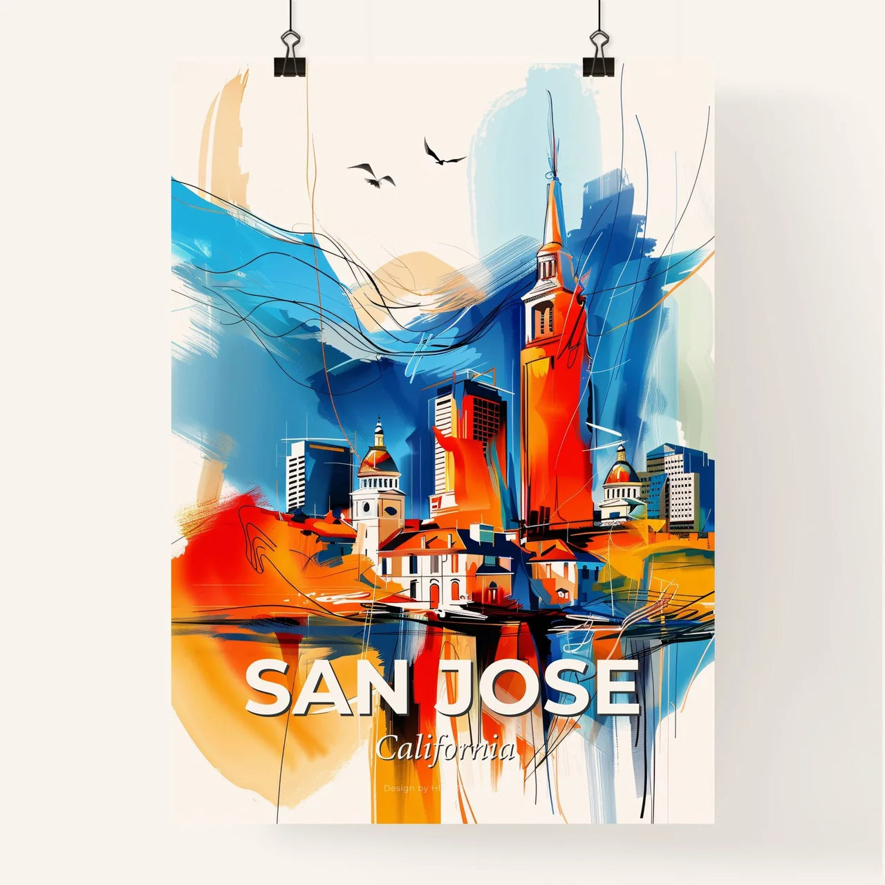 Vibrant San Jose, California Poster