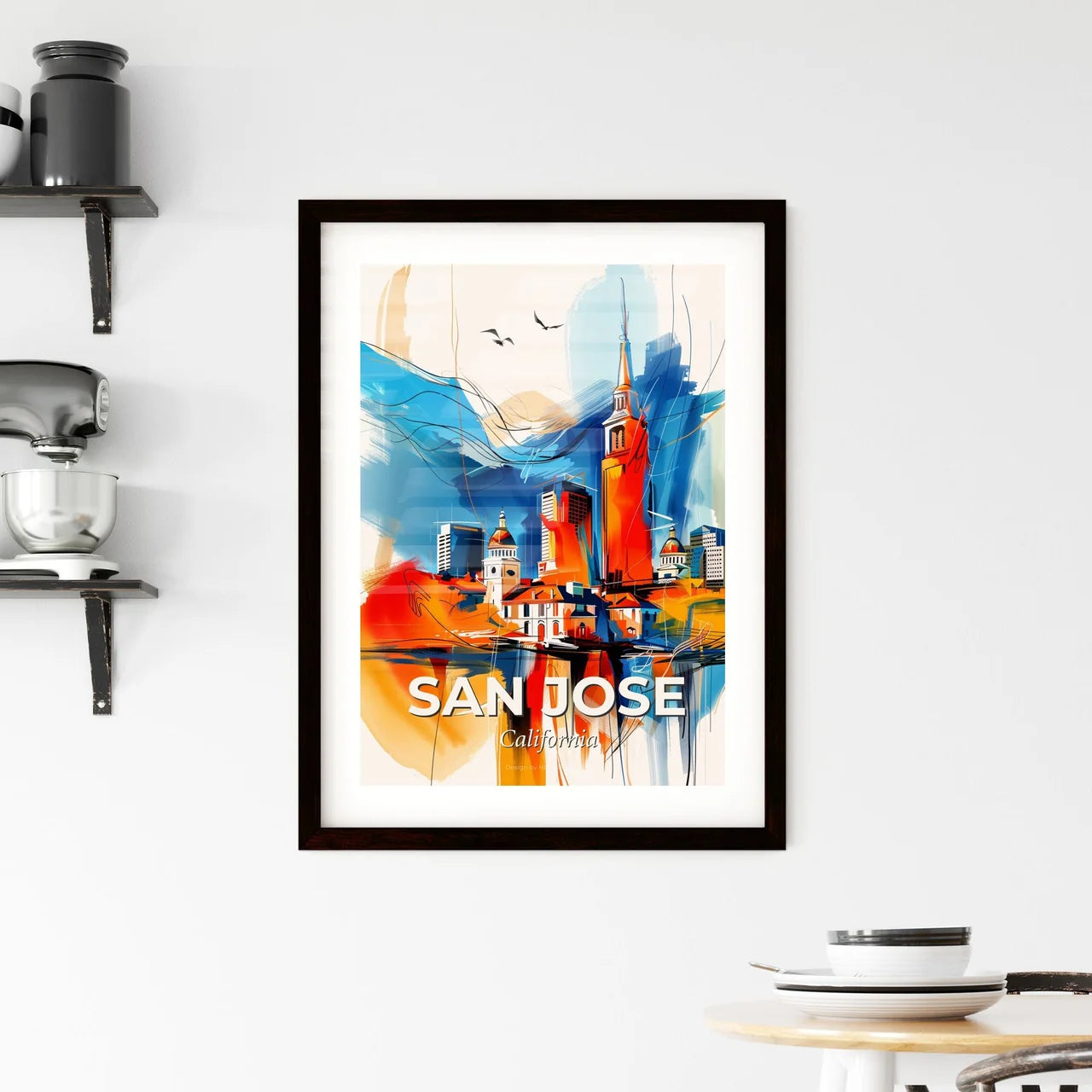 Vibrant San Jose, California Framed Print
