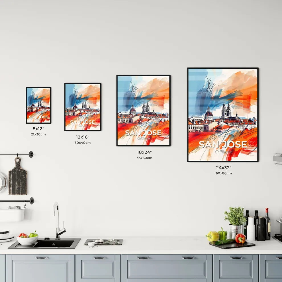 Vibrant San Jose, California Kitchen Art