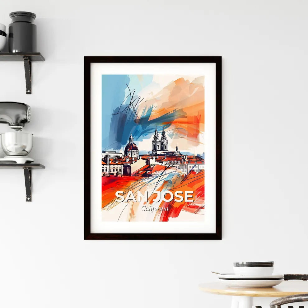 Vibrant San Jose, California Framed Print