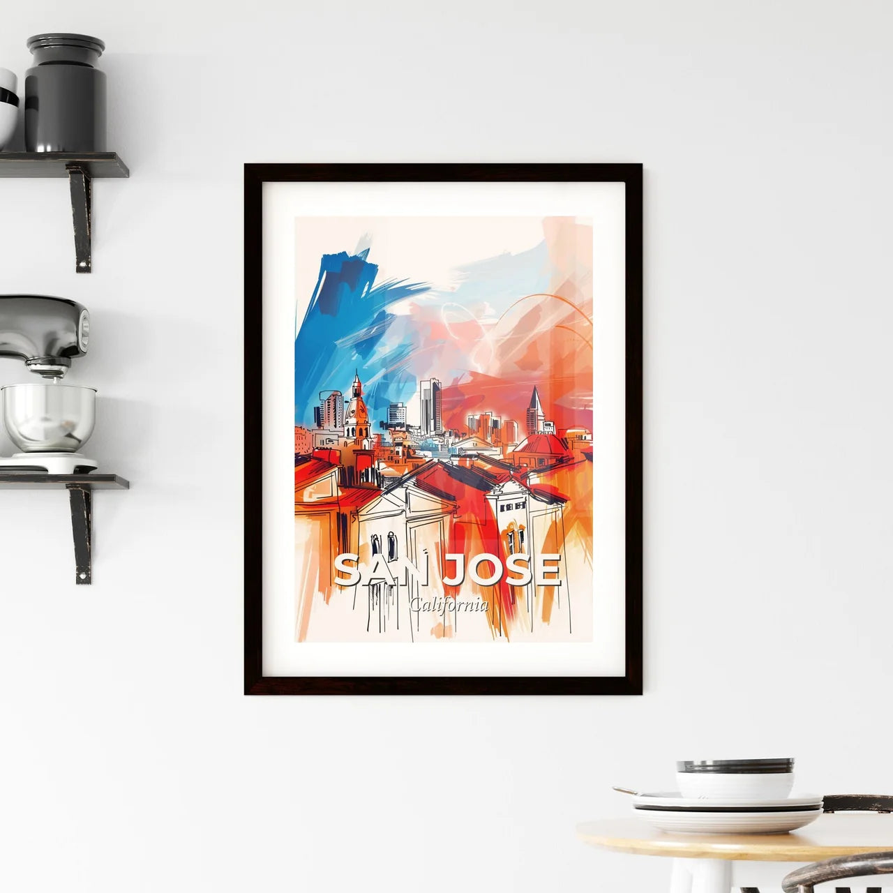 Vibrant San Jose, California Framed Print