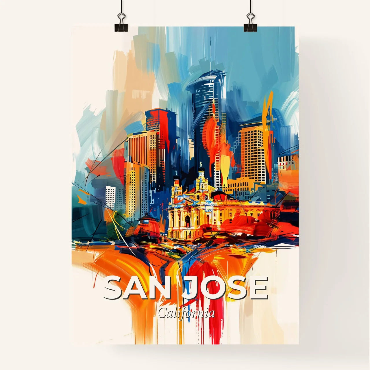 Vibrant San Jose, California Poster