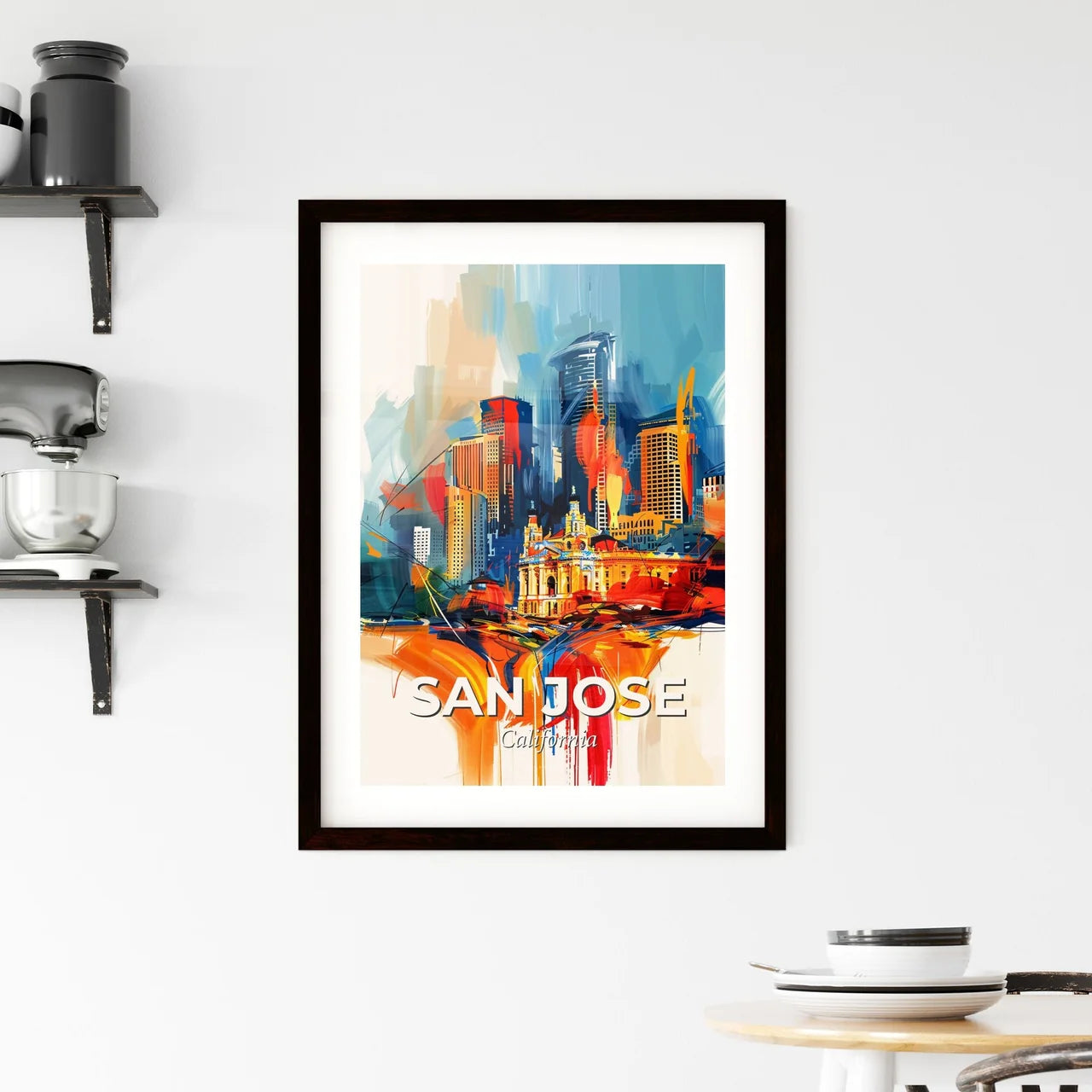 Vibrant San Jose, California Framed Print