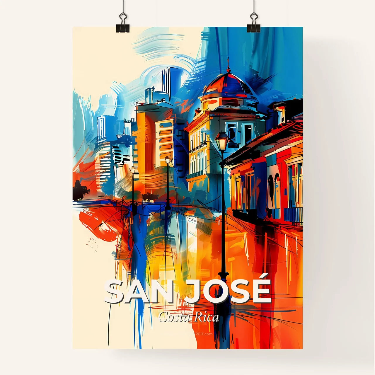 Vibrant San José, Costa Rica Poster