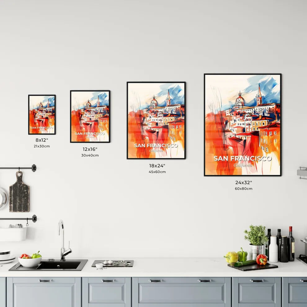Vibrant San Francisco, California Kitchen Art