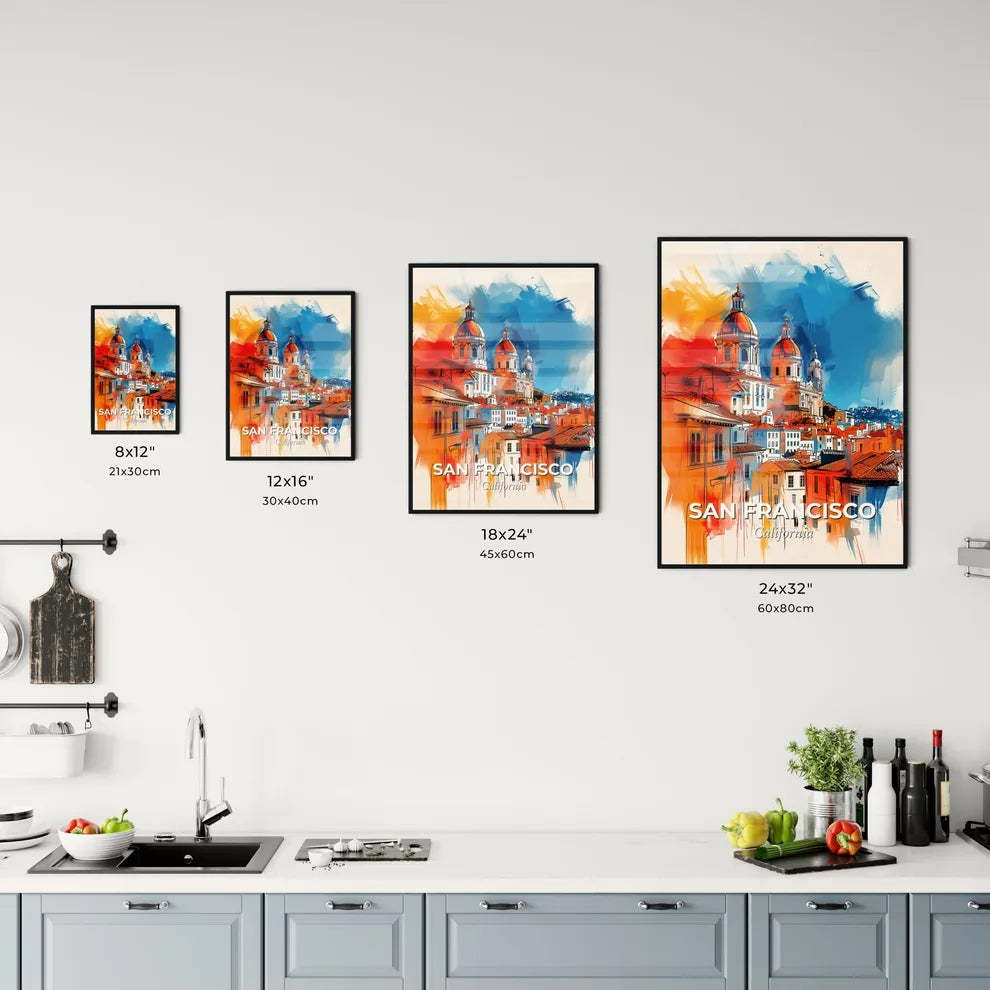 Vibrant San Francisco, California Kitchen Art