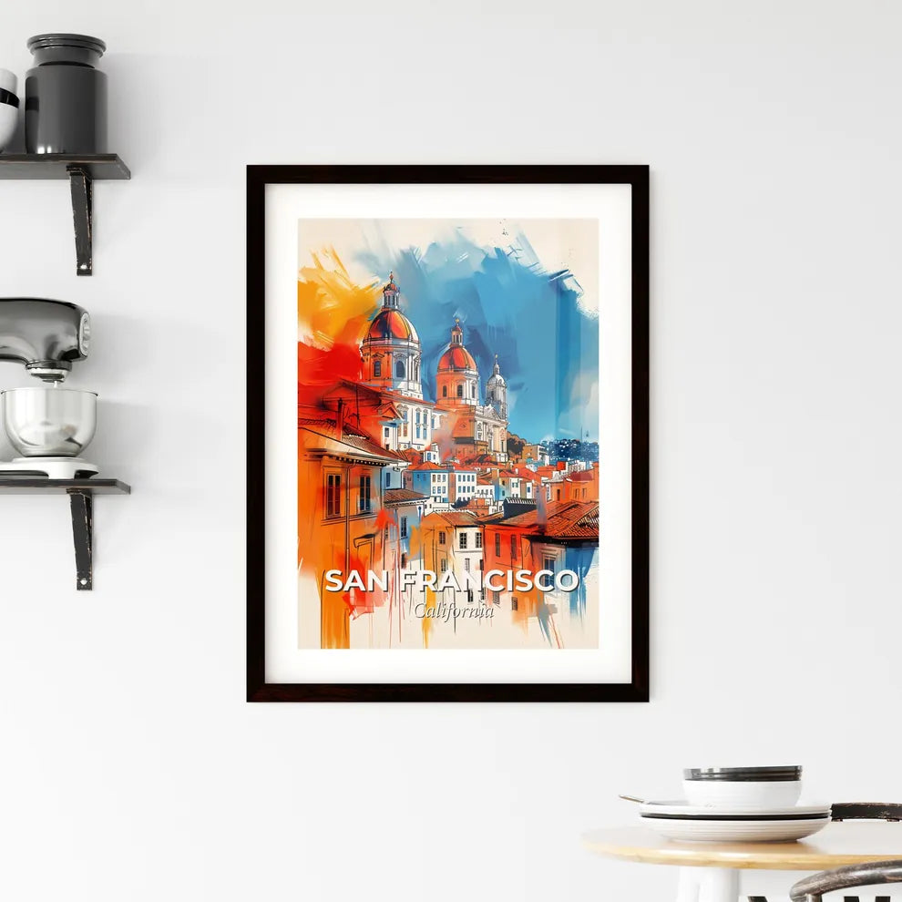 Vibrant San Francisco, California Framed Print