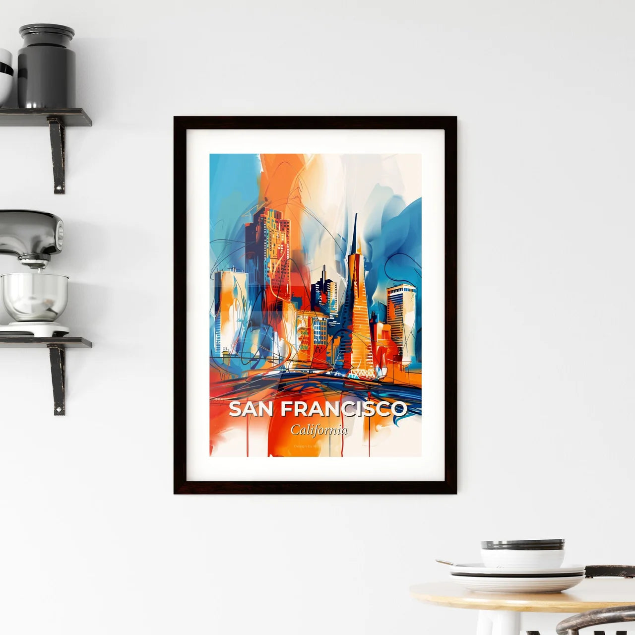 Vibrant San Francisco, California Framed Print
