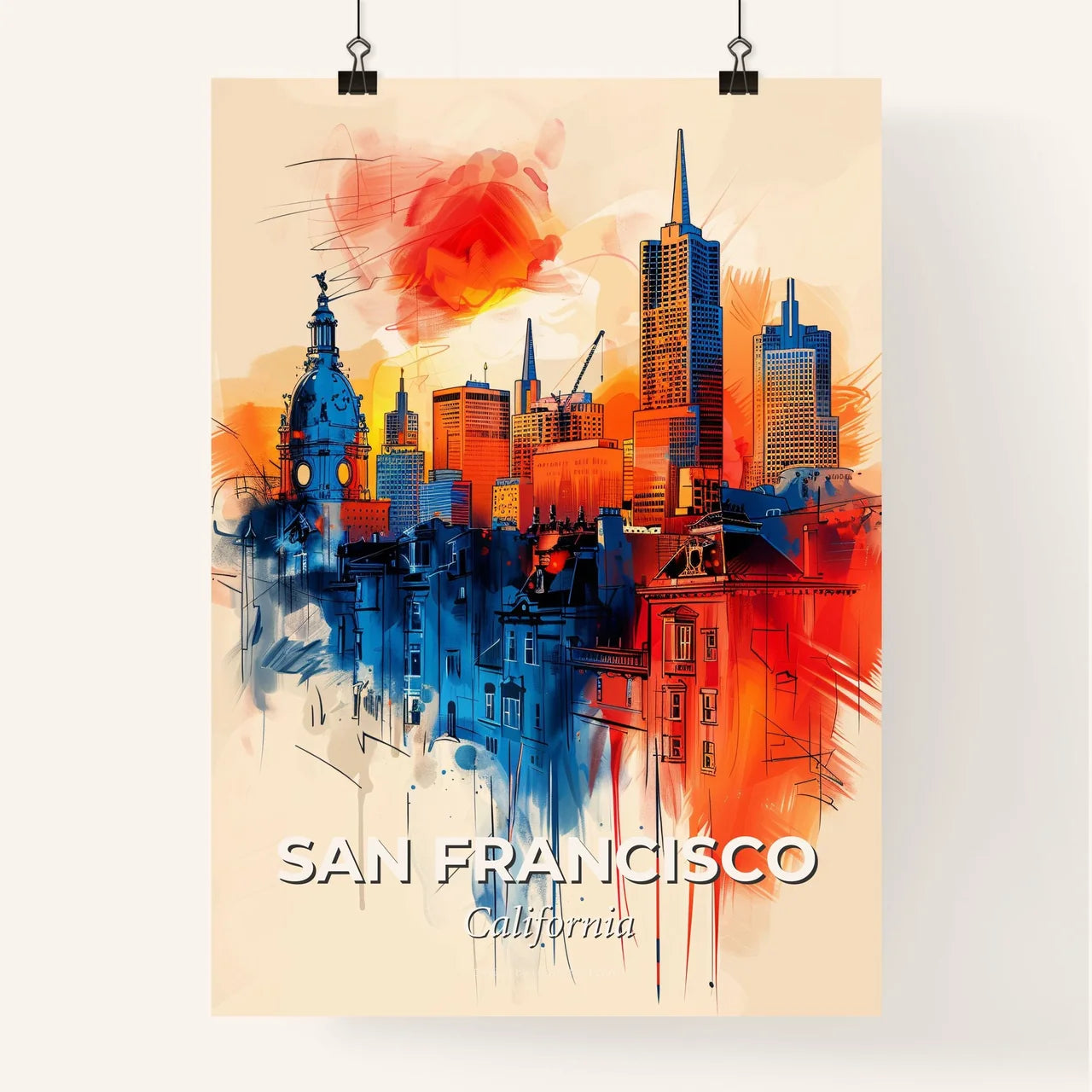 Vibrant San Francisco, California Poster