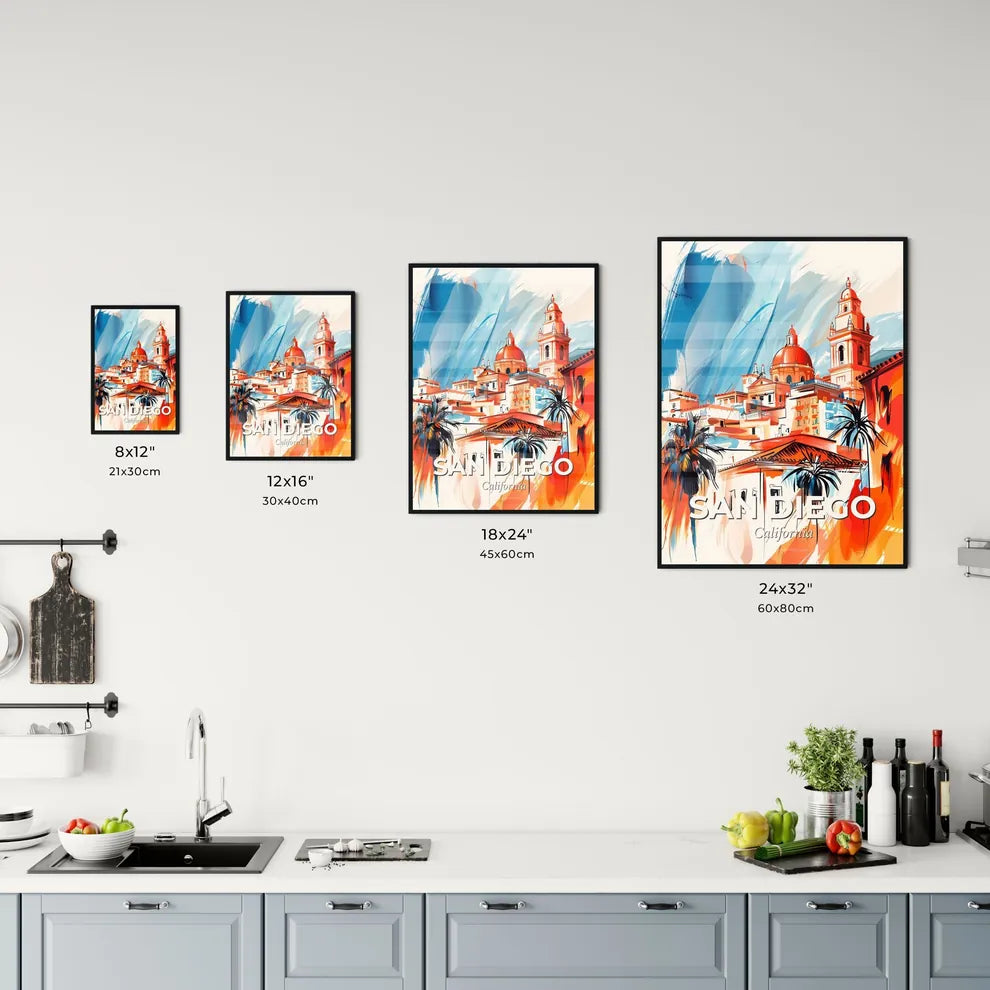 Vibrant San Diego, California Kitchen Art