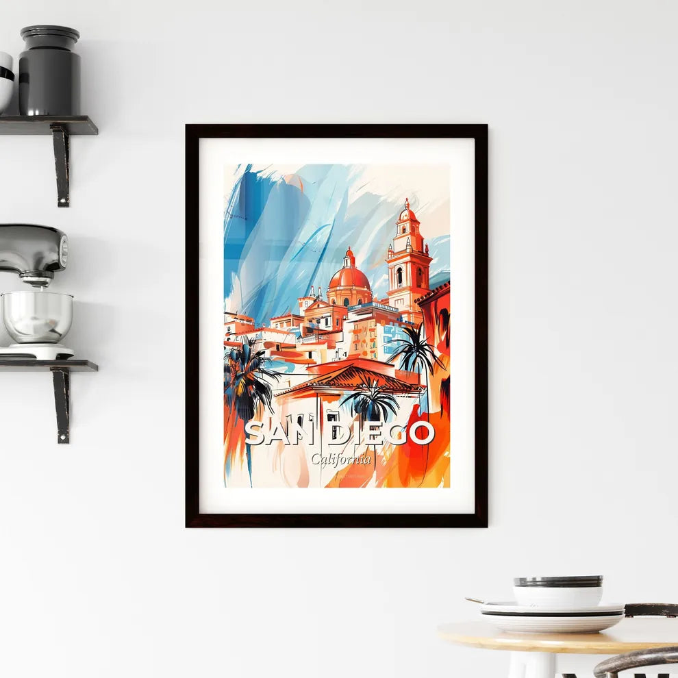 Vibrant San Diego, California Framed Print