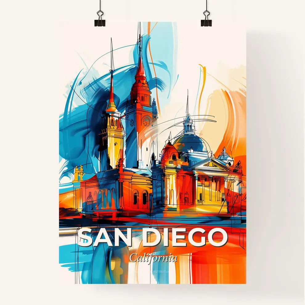 Vibrant San Diego, California Poster