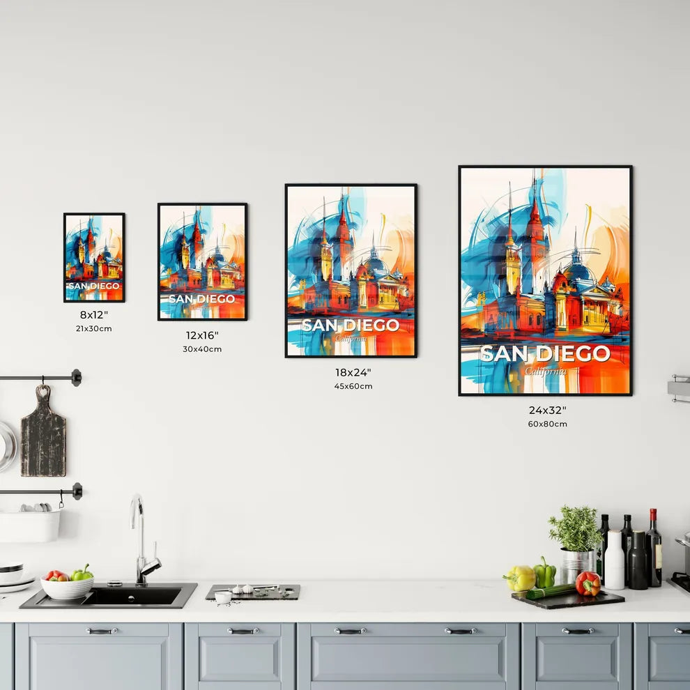 Vibrant San Diego, California Kitchen Art