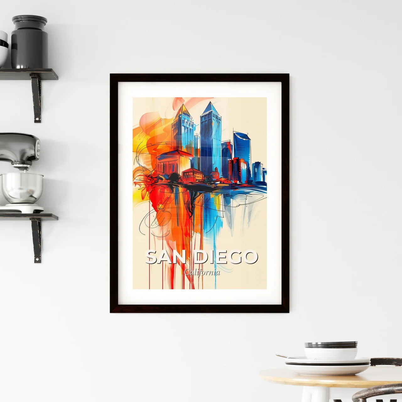 Vibrant San Diego, California Framed Print