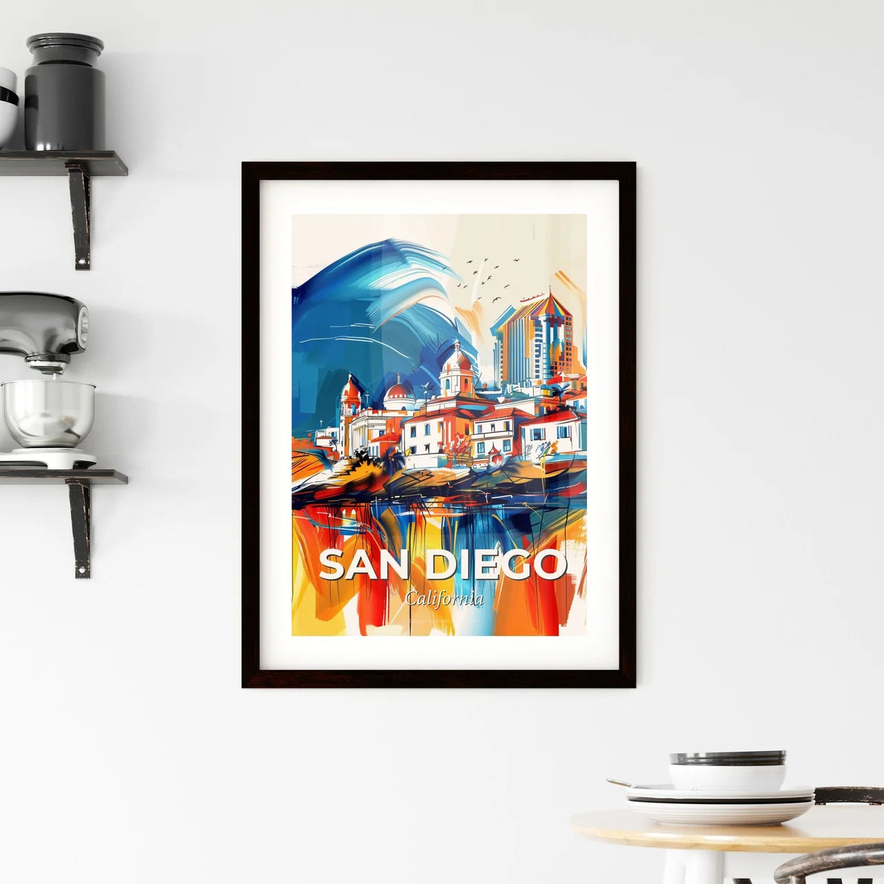Vibrant San Diego, California Framed Print