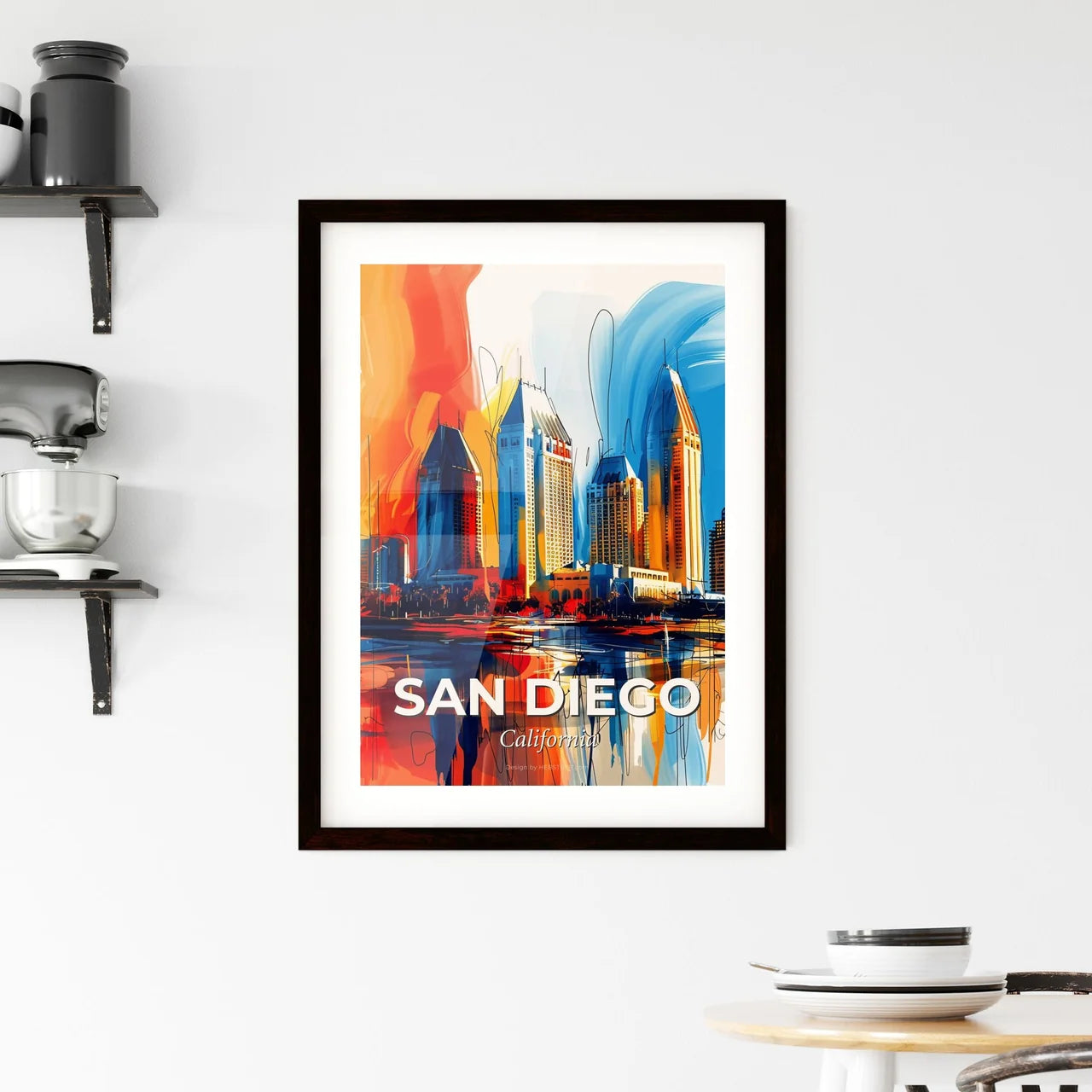 Vibrant San Diego, California Framed Print