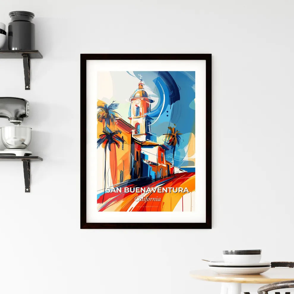 Vibrant San Buenaventura, California Framed Print