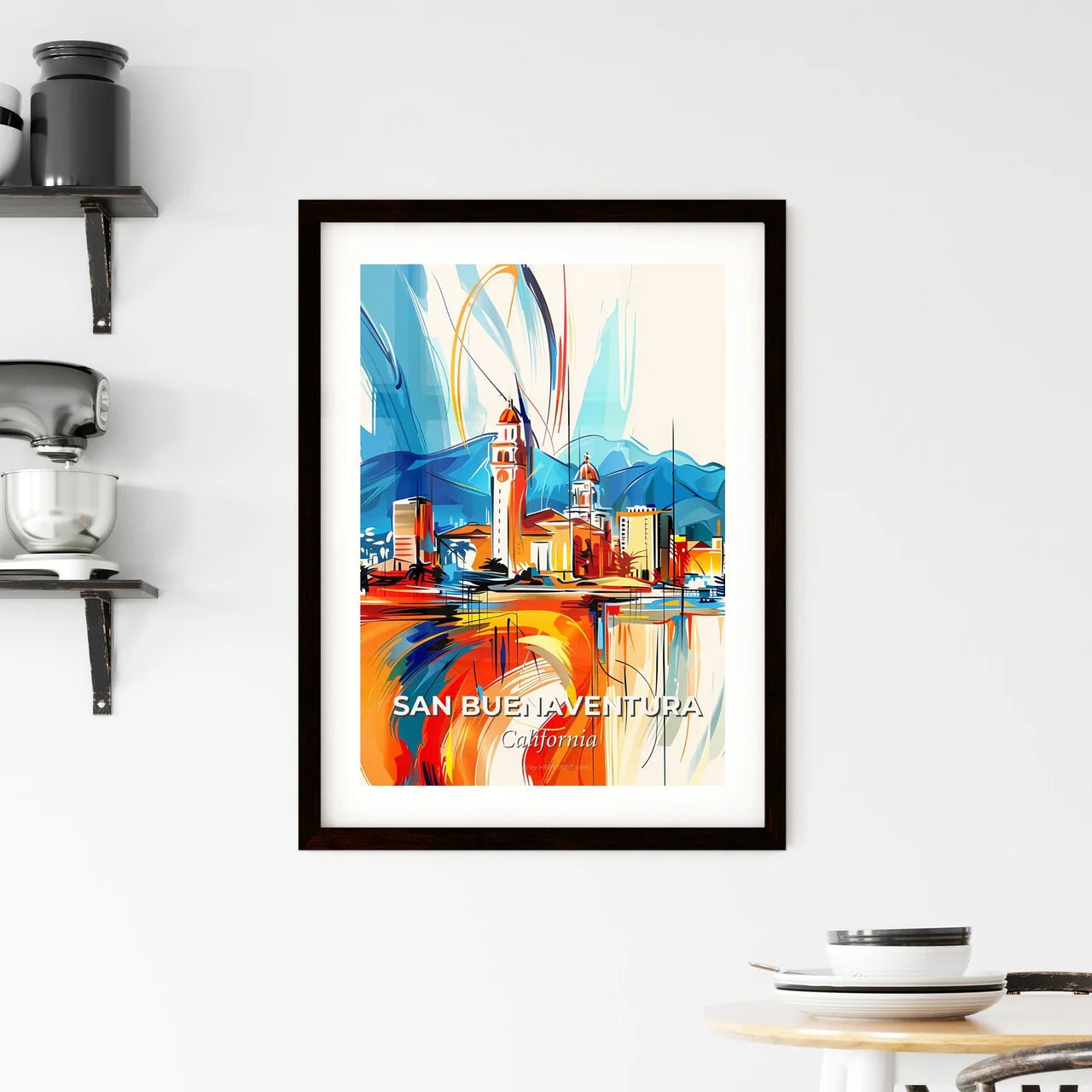 Vibrant San Buenaventura, California Framed Print